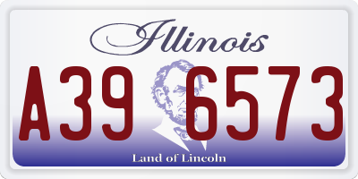 IL license plate A396573