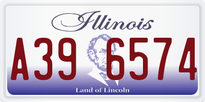 IL license plate A396574