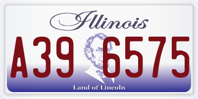 IL license plate A396575