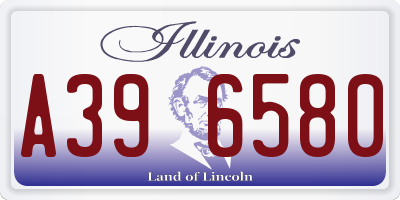 IL license plate A396580