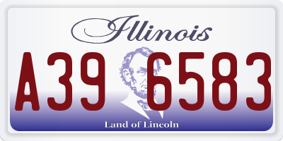 IL license plate A396583