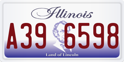 IL license plate A396598