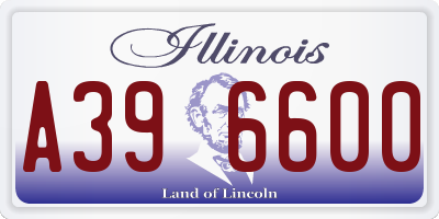 IL license plate A396600