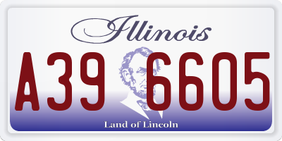 IL license plate A396605