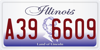 IL license plate A396609