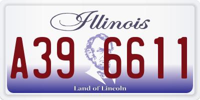 IL license plate A396611
