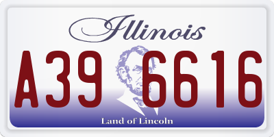 IL license plate A396616
