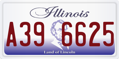 IL license plate A396625