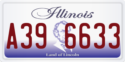 IL license plate A396633
