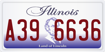 IL license plate A396636