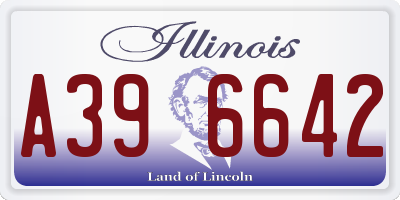 IL license plate A396642