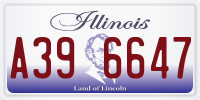 IL license plate A396647