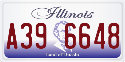 IL license plate A396648