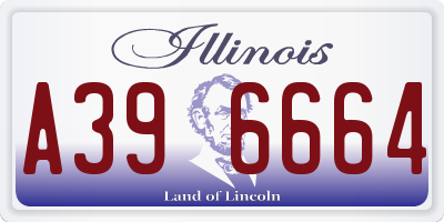 IL license plate A396664