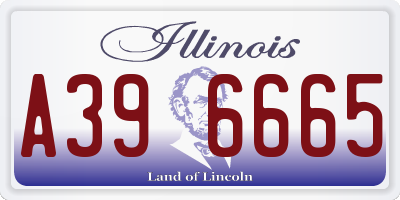 IL license plate A396665