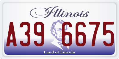 IL license plate A396675