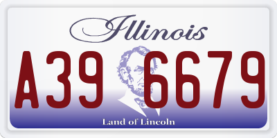 IL license plate A396679