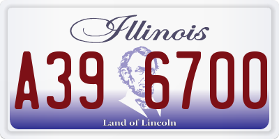 IL license plate A396700