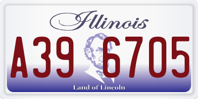 IL license plate A396705