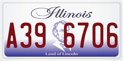 IL license plate A396706
