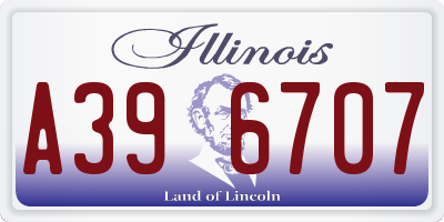 IL license plate A396707