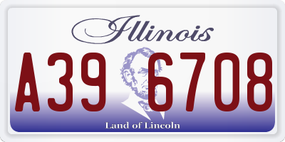 IL license plate A396708