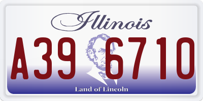 IL license plate A396710