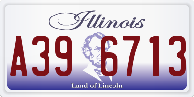 IL license plate A396713
