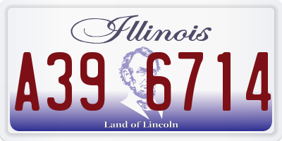 IL license plate A396714