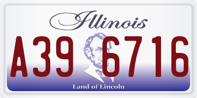 IL license plate A396716