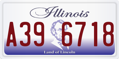 IL license plate A396718