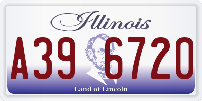 IL license plate A396720
