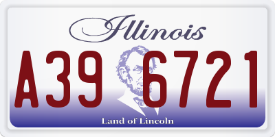 IL license plate A396721