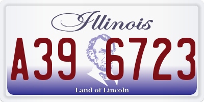 IL license plate A396723