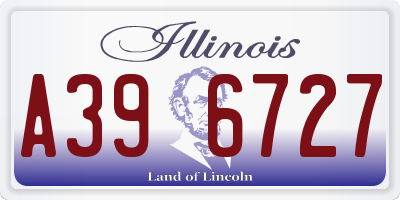 IL license plate A396727