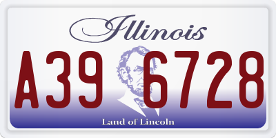 IL license plate A396728