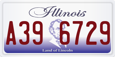 IL license plate A396729