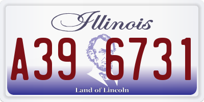 IL license plate A396731