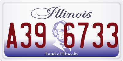 IL license plate A396733