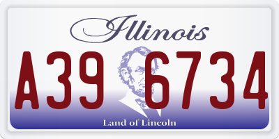 IL license plate A396734