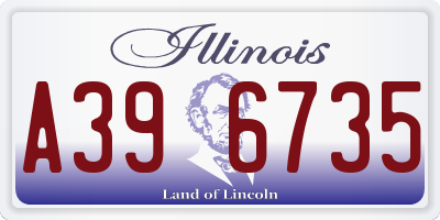 IL license plate A396735