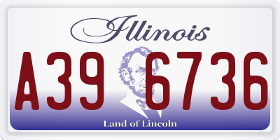 IL license plate A396736