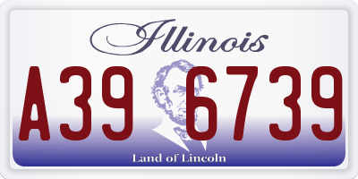 IL license plate A396739