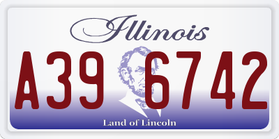IL license plate A396742