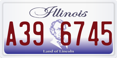 IL license plate A396745