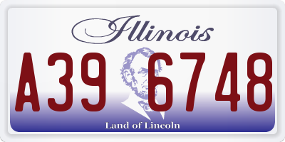 IL license plate A396748