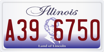IL license plate A396750