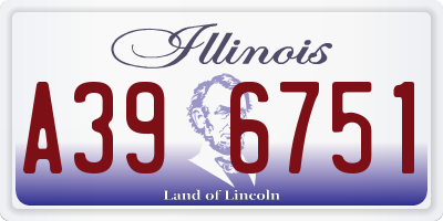 IL license plate A396751