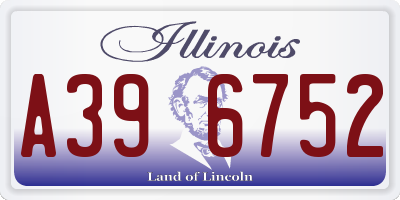 IL license plate A396752