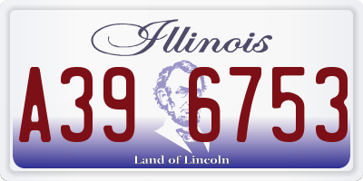 IL license plate A396753